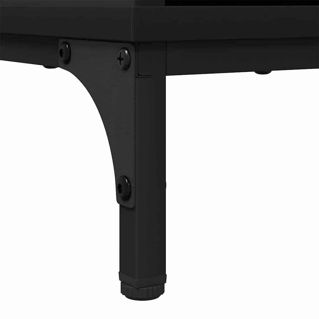 Credenza con cassetto Nero 89,5 x 33 x 82 cm Legno multistrato