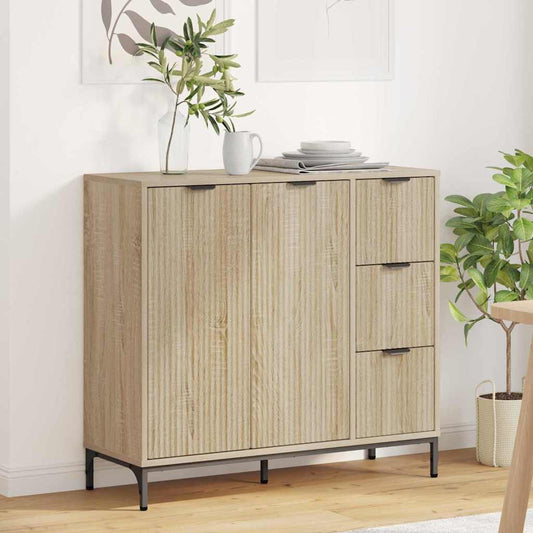 Credenza Rovere Sonoma 89,5 x 33 x 82 cm Legno multistrato