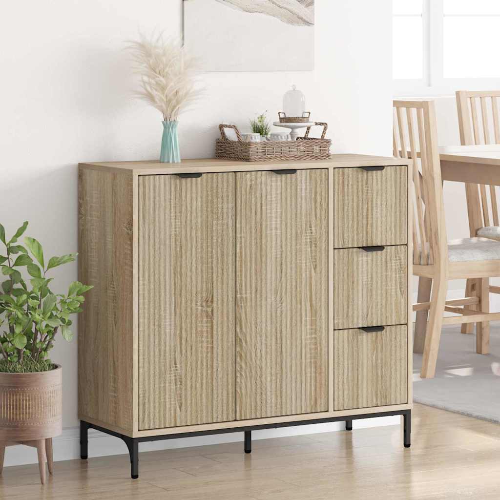 Credenza Rovere Sonoma 89,5 x 33 x 82 cm Legno multistrato
