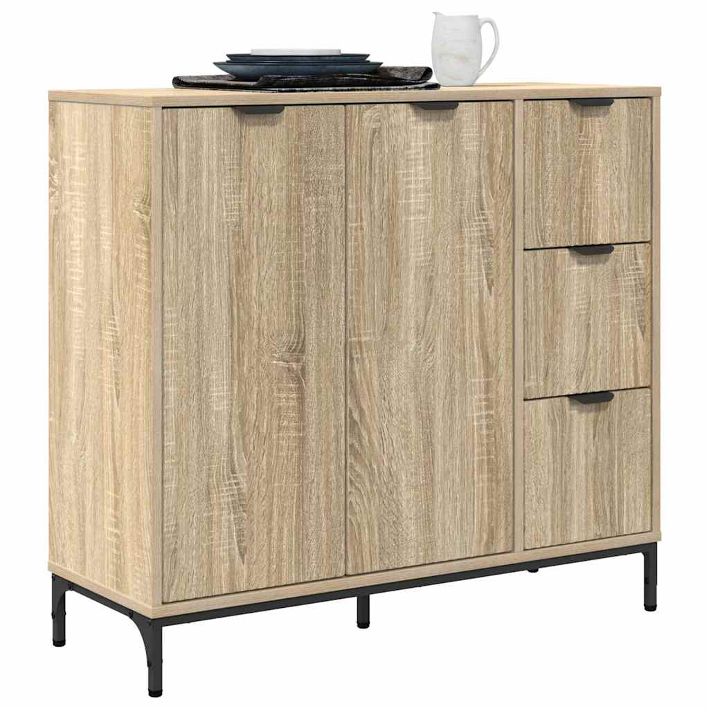 Credenza Rovere Sonoma 89,5 x 33 x 82 cm Legno multistrato