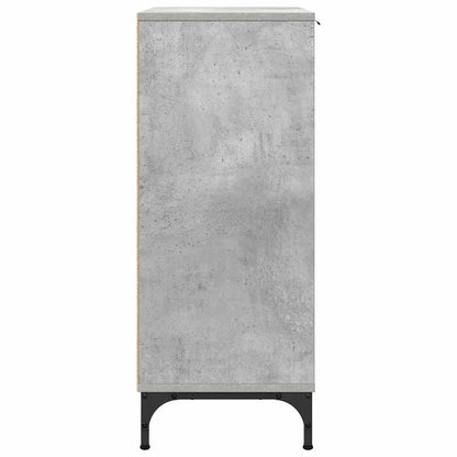 Credenza Grigio cemento 89,5 x 33 x 82 cm Legno multistrato