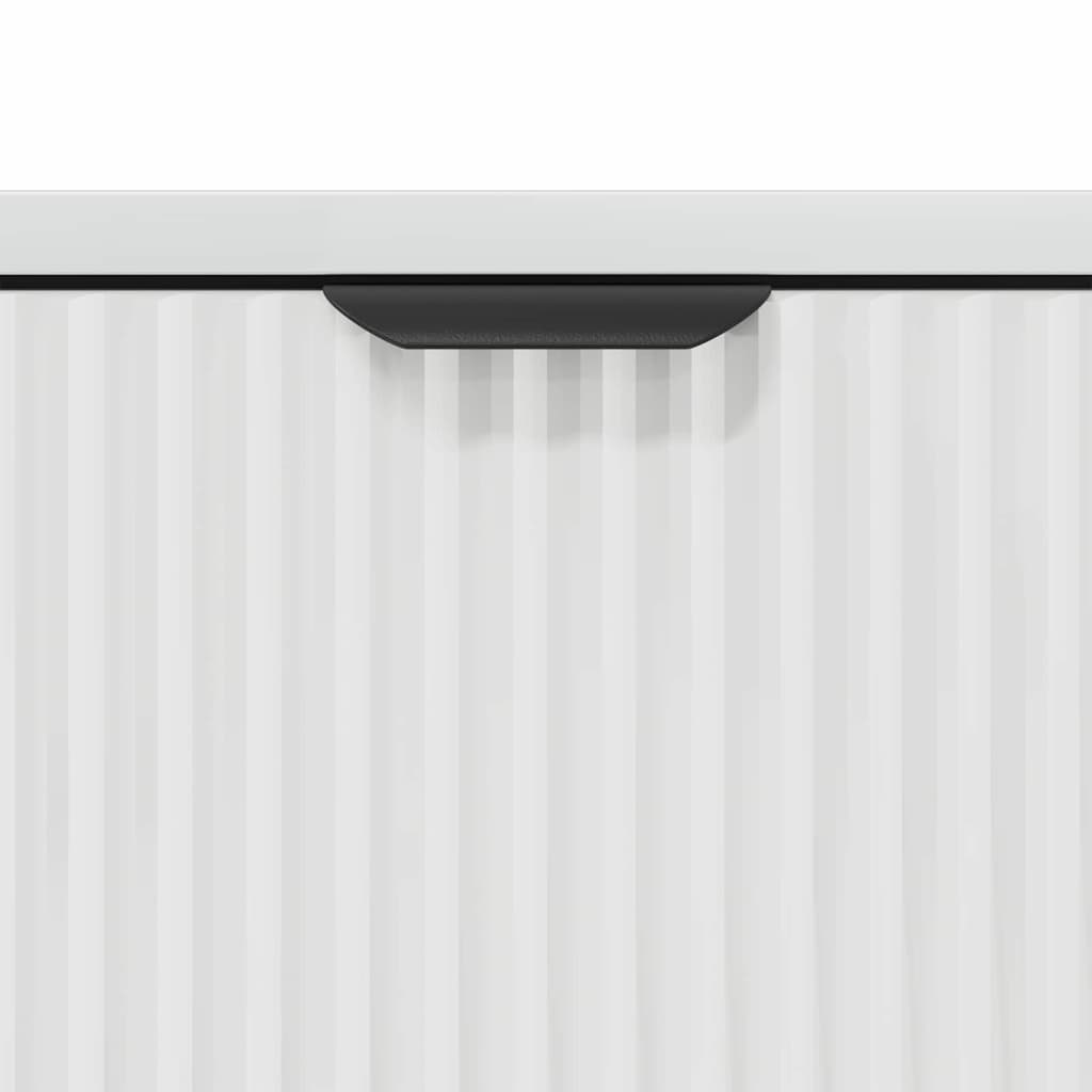 Credenza Bianco Lucido 89,5 x 33 x 82 cm Legno multistrato