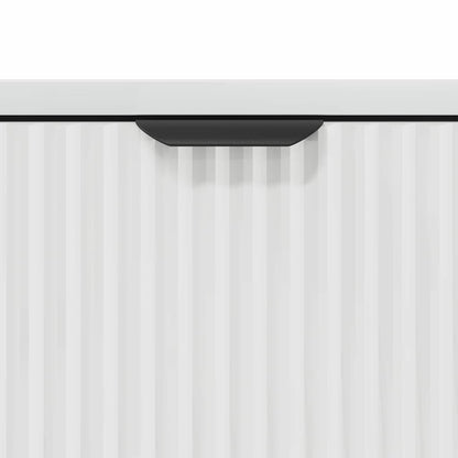 Credenza Bianco Lucido 89,5 x 33 x 82 cm Legno multistrato