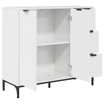 Credenza Bianco Lucido 89,5 x 33 x 82 cm Legno multistrato