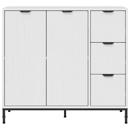 Credenza Bianco Lucido 89,5 x 33 x 82 cm Legno multistrato