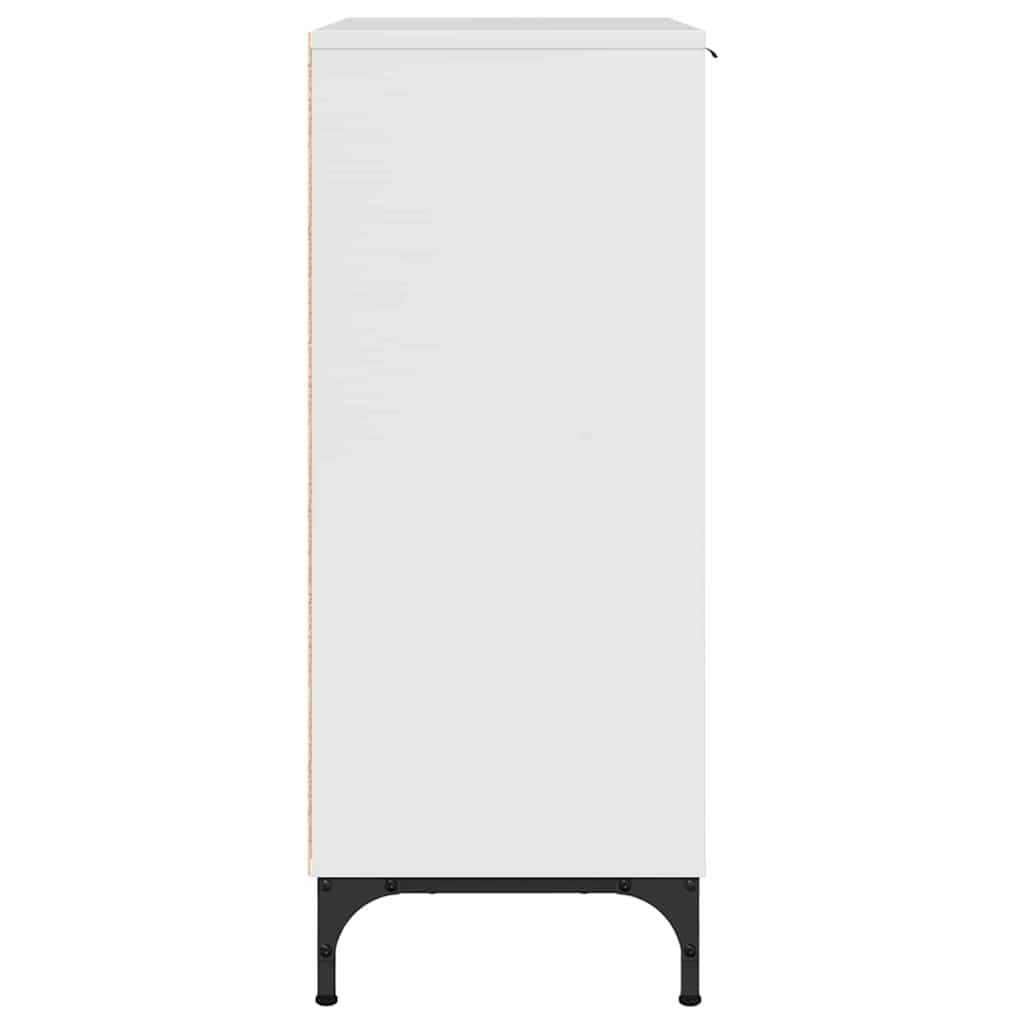 Credenza Bianco Lucido 89,5 x 33 x 82 cm Legno multistrato