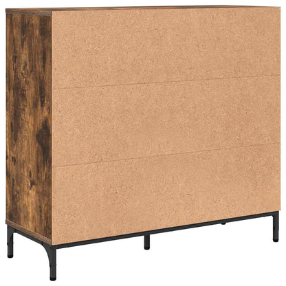 Credenza Rovere fumé 89,5 x 33 x 82 cm Legno multistrato
