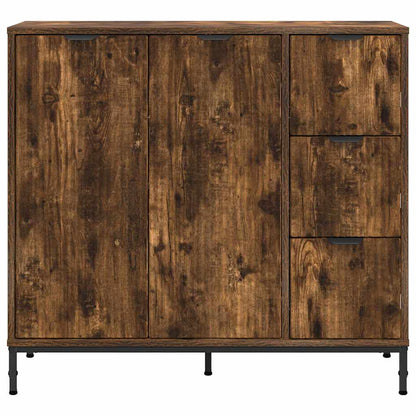 Credenza Rovere fumé 89,5 x 33 x 82 cm Legno multistrato