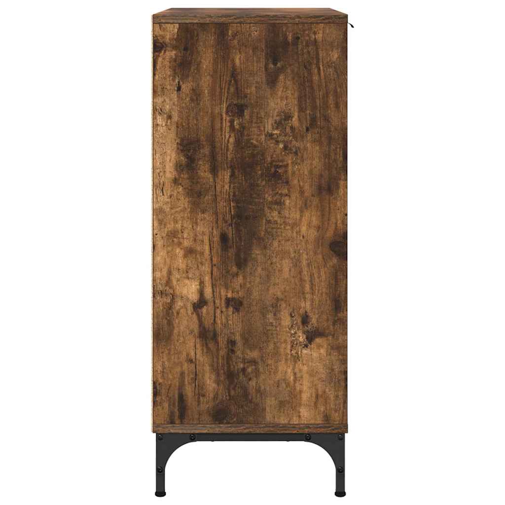 Credenza Rovere fumé 89,5 x 33 x 82 cm Legno multistrato