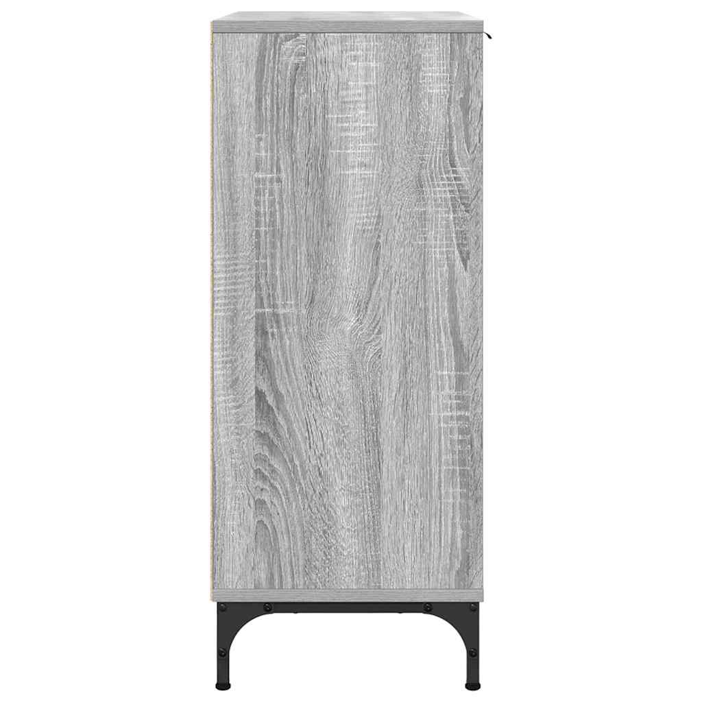 Credenza Grigio Sonoma 89,5 x 33 x 82 cm Legno multistrato