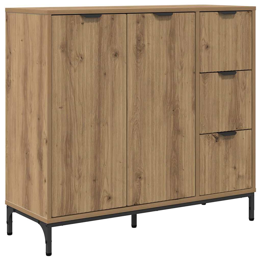 Credenza Rovere artigianale 89,5 x 33 x 82 cm Legno multistrato