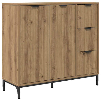 Credenza Rovere artigianale 89,5 x 33 x 82 cm Legno multistrato