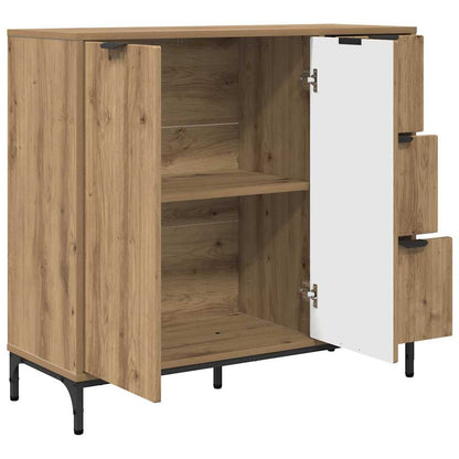 Credenza Rovere artigianale 89,5 x 33 x 82 cm Legno multistrato