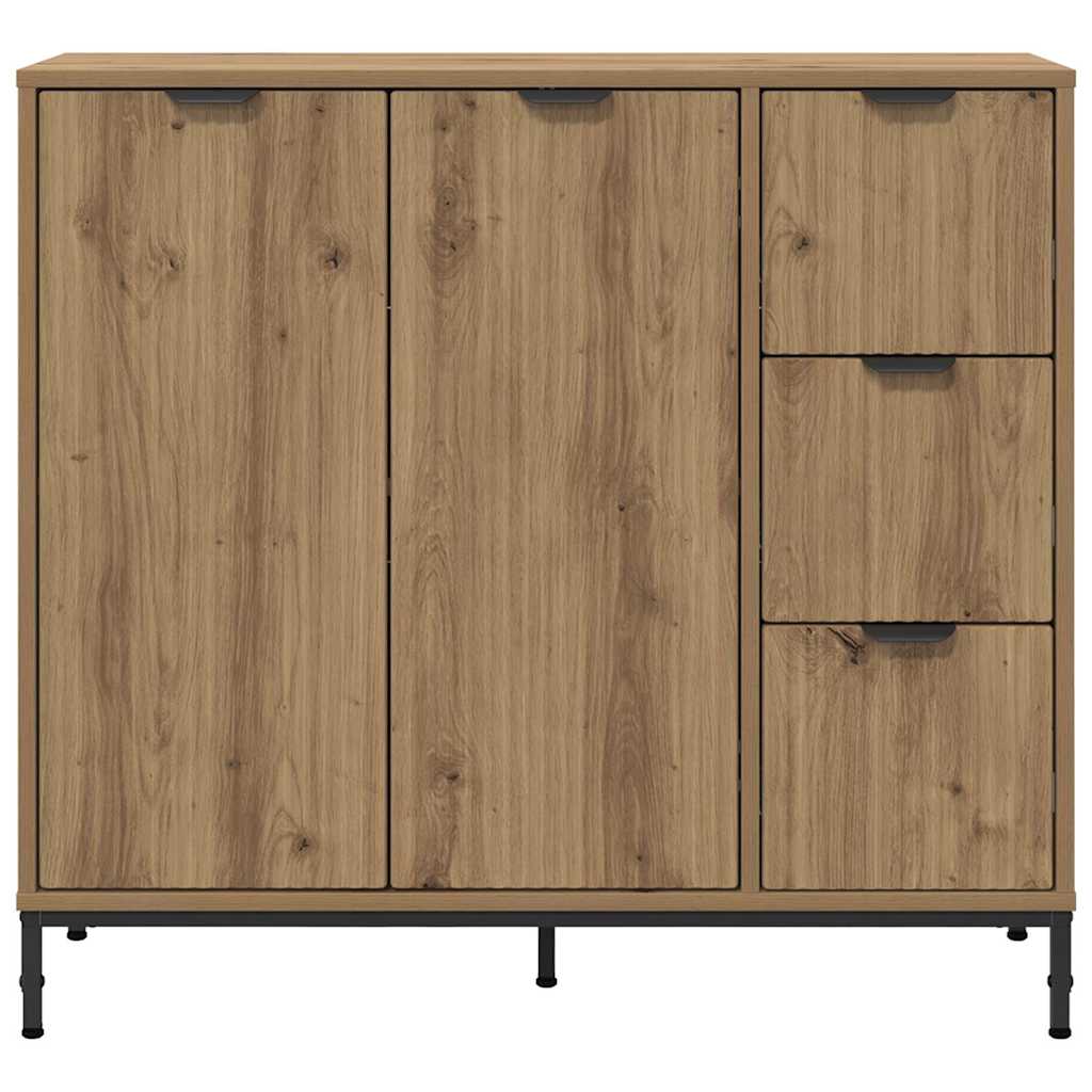 Credenza Rovere artigianale 89,5 x 33 x 82 cm Legno multistrato