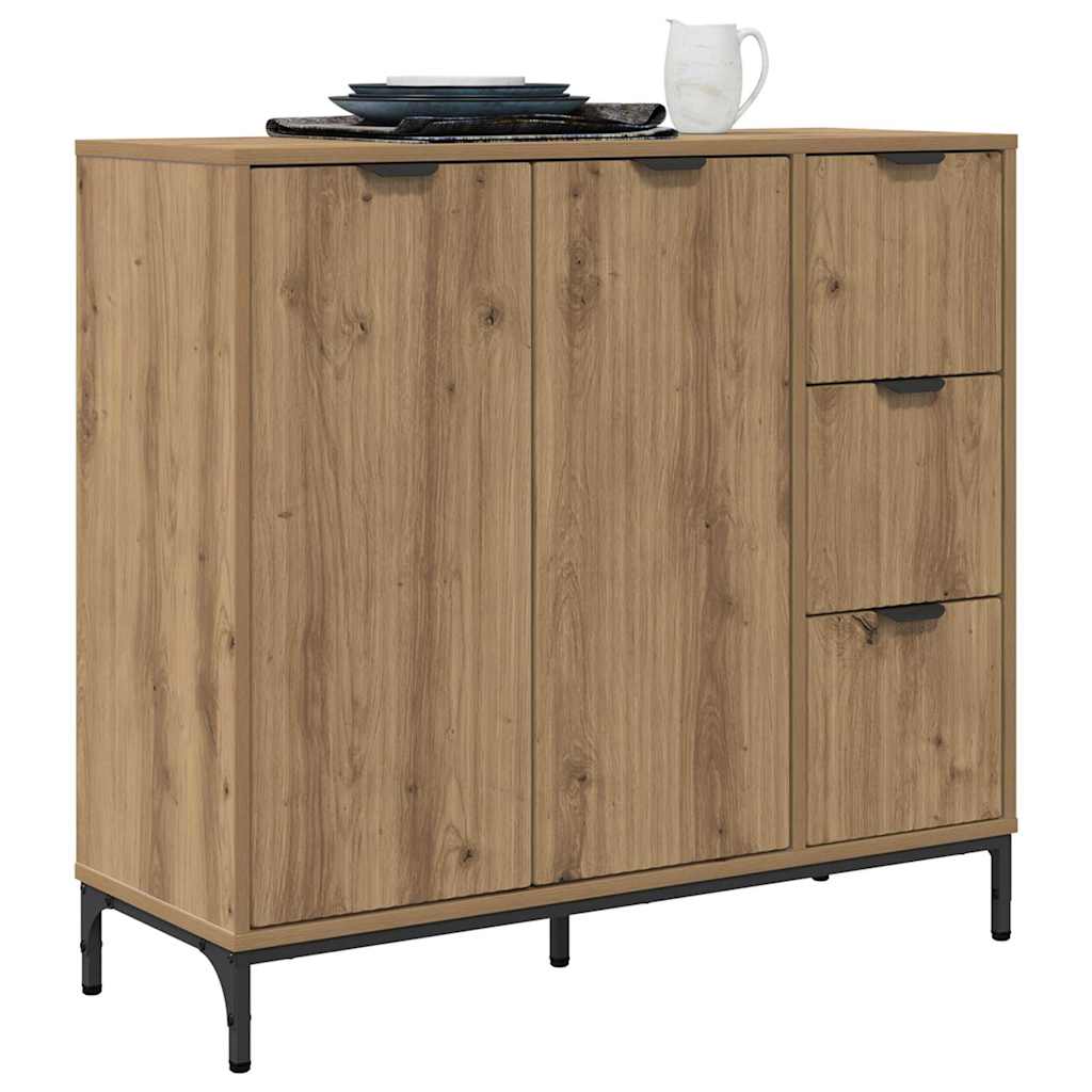 Credenza Rovere artigianale 89,5 x 33 x 82 cm Legno multistrato