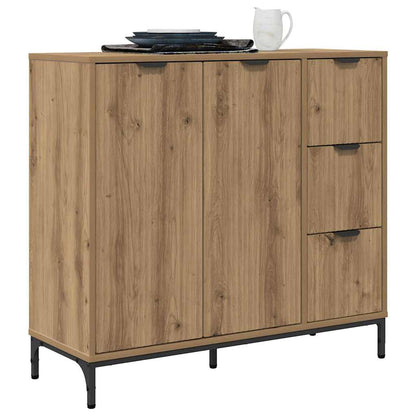 Credenza Rovere artigianale 89,5 x 33 x 82 cm Legno multistrato