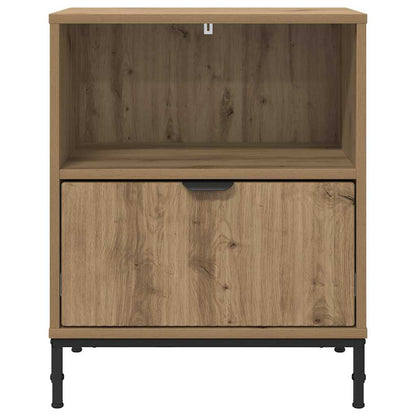 Comodini con cassetto 2 pcs rovere artigianale 49 x 36 x 61 cm