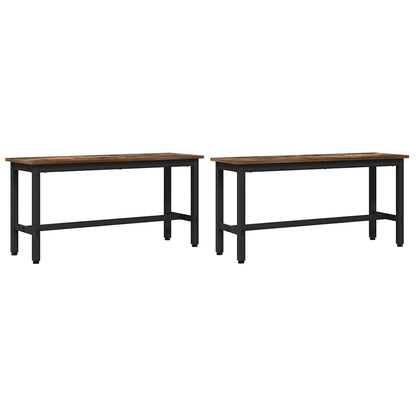 Panchina da pranzo 2 pz 100 x 32,5 x 48,5 cm
