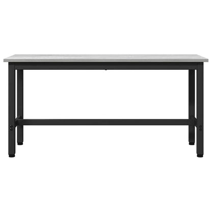 Panchina da pranzo 2 pcs Grigio Sonoma 100 x 32,5 x 48,5 cm