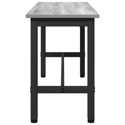 Panchina da pranzo 2 pcs Grigio Sonoma 100 x 32,5 x 48,5 cm