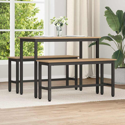 Panchina da pranzo 2 pcs Rovere artigianale