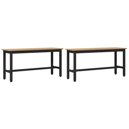 Panchina da pranzo 2 pcs Rovere artigianale