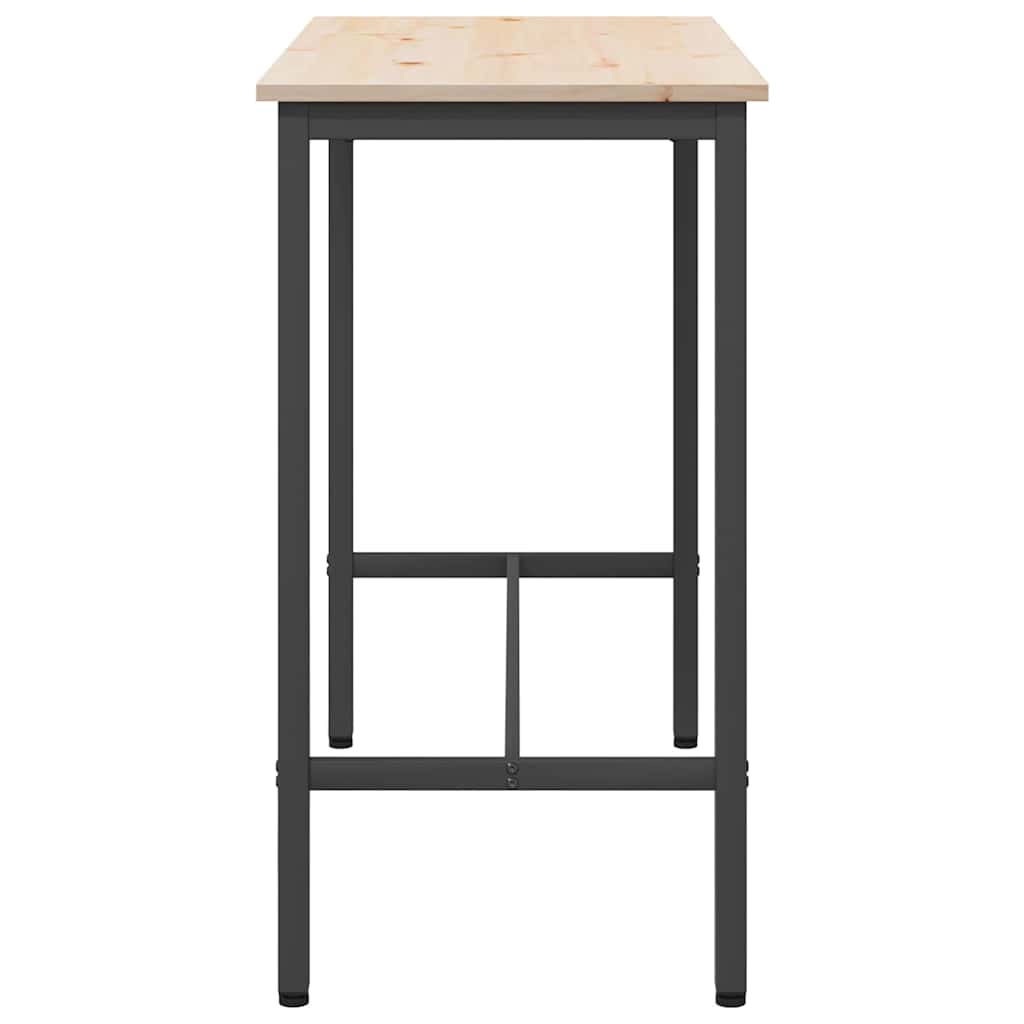 tavolo Naturale 100 x 50 x 91 cm Legno ingegnerizzato e acciaio | homemem39