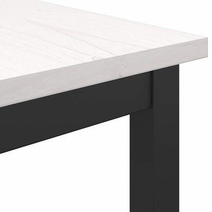 tavolo Bianco 100 x 50 x 91 cm Legno ingegnerizzato e acciaio
