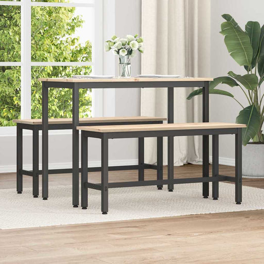 Panchina da pranzo Naturale 100 x 32,5 x 49 cm