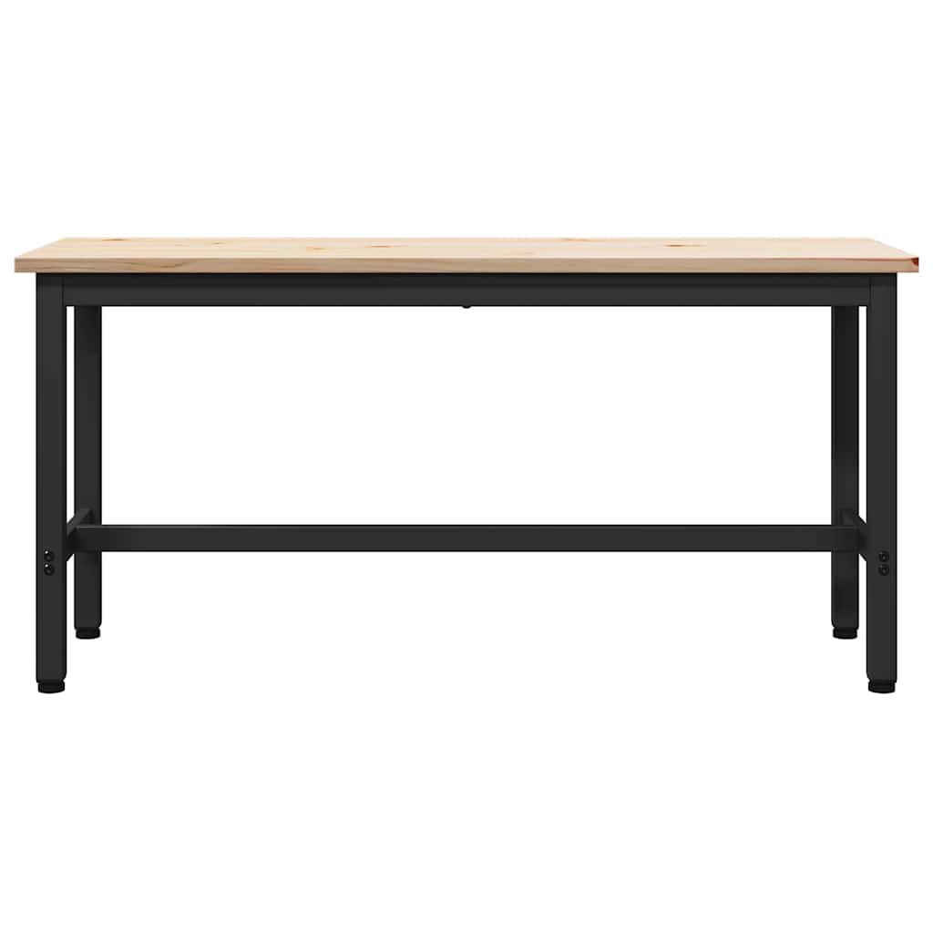 Panche da pranzo 2 pcs Naturale 100 x 32,5 x 49 cm