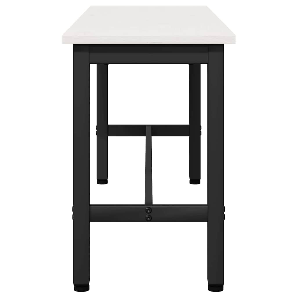 Panchina da pranzo Bianco 100 x 32,5 x 49 cm