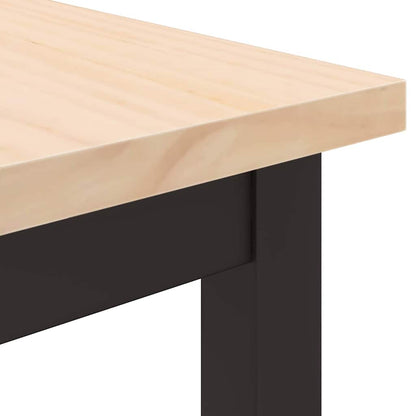 tavolo Naturale 80 x 50 x 77 cm Legno ingegnerizzato e acciaio | homemem39