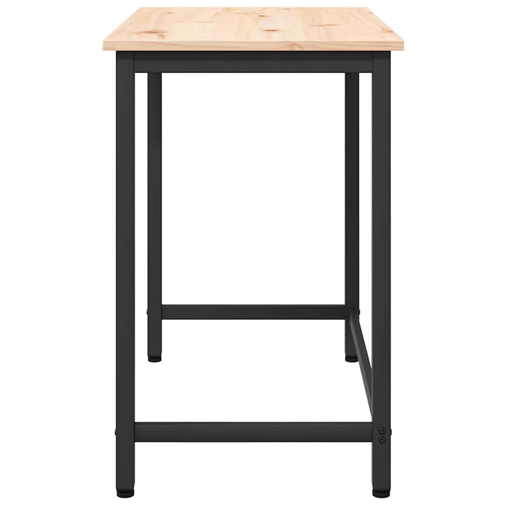 tavolo Naturale 80 x 50 x 77 cm Legno ingegnerizzato e acciaio | homemem39
