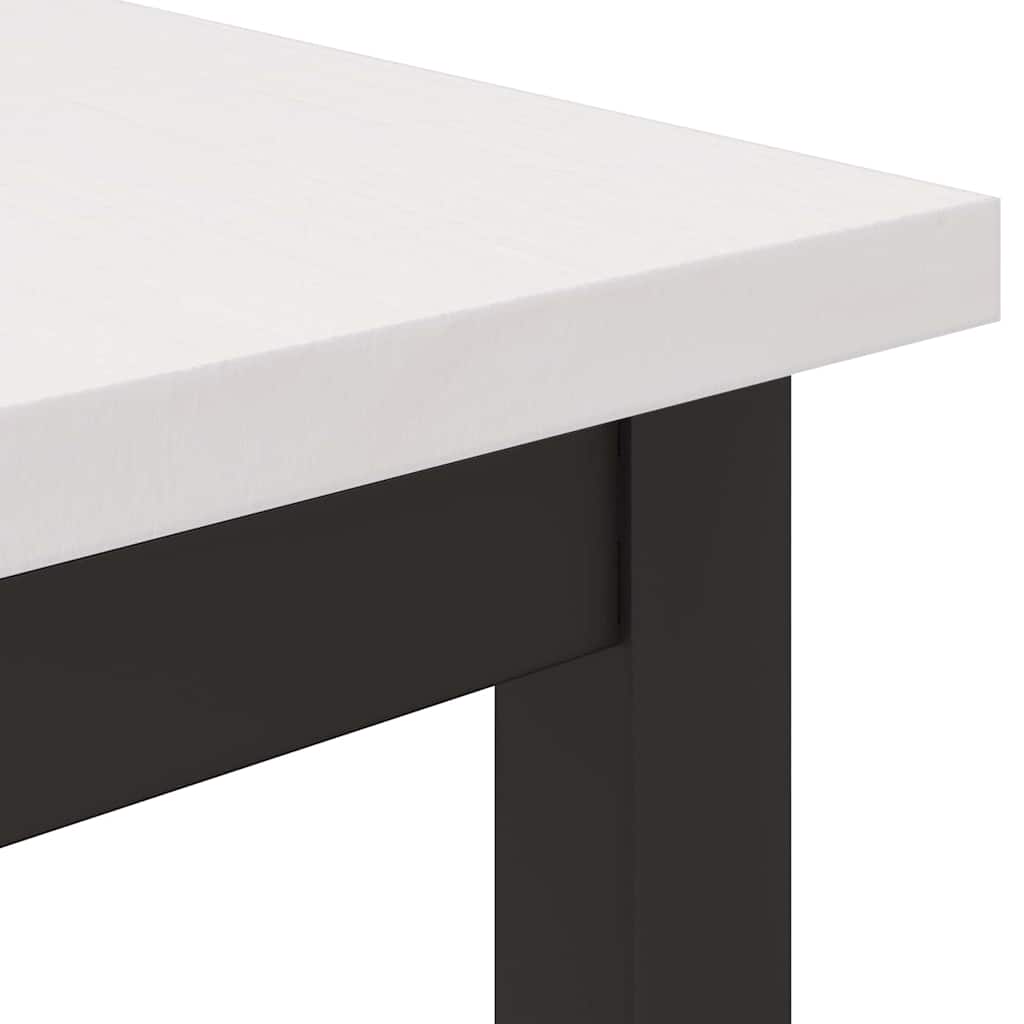 tavolo Bianco 80 x 50 x 77 cm Legno ingegnerizzato e acciaio | homemem39