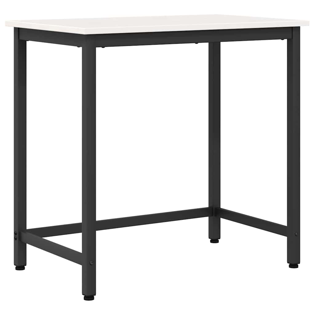 tavolo Bianco 80 x 50 x 77 cm Legno ingegnerizzato e acciaio | homemem39