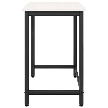 tavolo Bianco 80 x 50 x 77 cm Legno ingegnerizzato e acciaio | homemem39