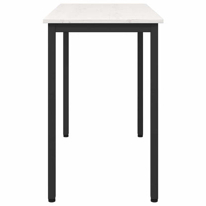 tavolo Bianco 100 x 50 x 77 cm Legno ingegnerizzato e acciaio