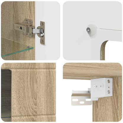 Armadio in Legno Rovere Sonoma 50 x 29 x 100 cm