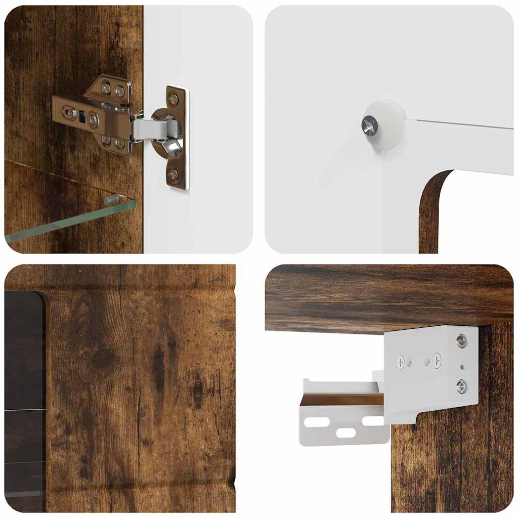 Armadio in Legno Rovere fumé 50 x 29 x 100 cm Legno multistrato