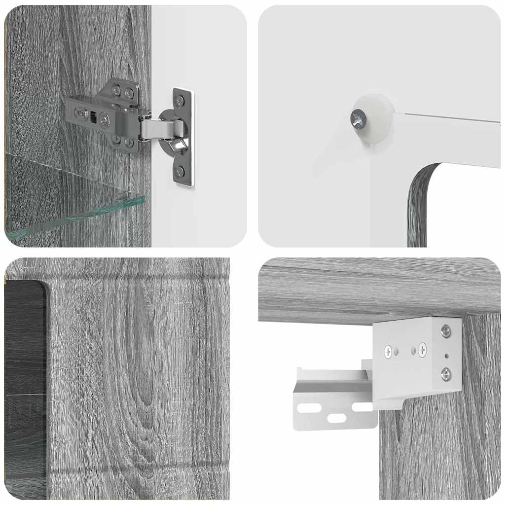 Armadio in Legno Grigio Sonoma 50 x 29 x 100 cm