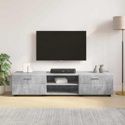 Armadio in Legno con cassetto Grigio cemento 150 x 39 x 30 cm