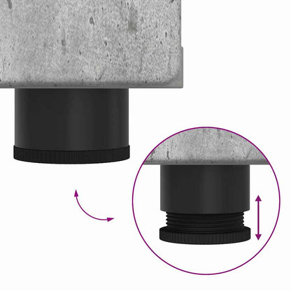 Armadio in Legno con cassetto Grigio cemento 150 x 39 x 30 cm