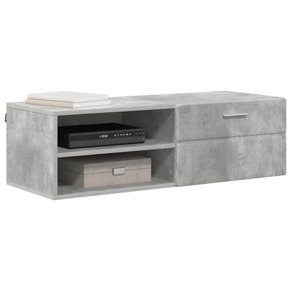 Armadio in Legno con cassetto Grigio cemento 100,5 x 39 x 30 cm