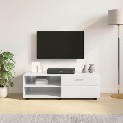 Armadio in Legno con cassetto Bianco Lucido 100,5 x 39 x 30 cm