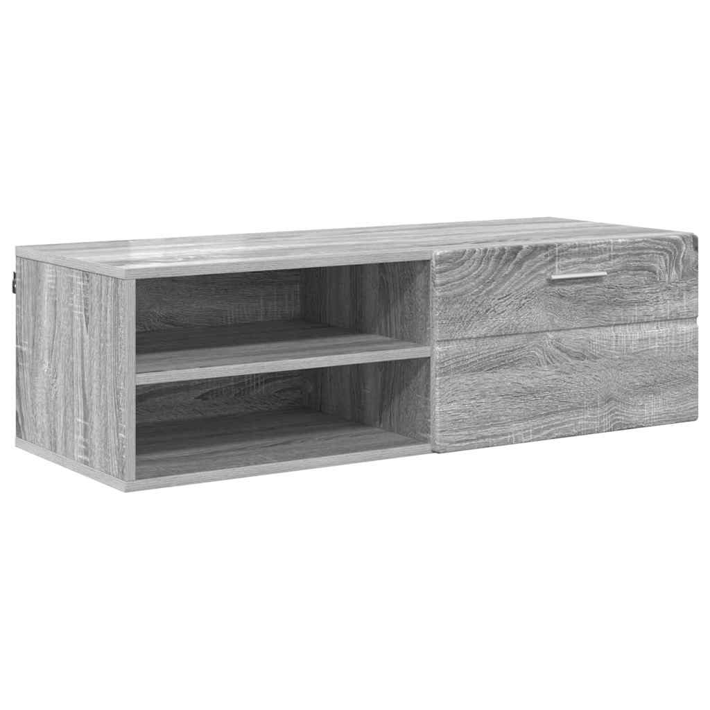 Armadio in Legno con cassetto Grigio Sonoma 100,5 x 39 x 30 cm