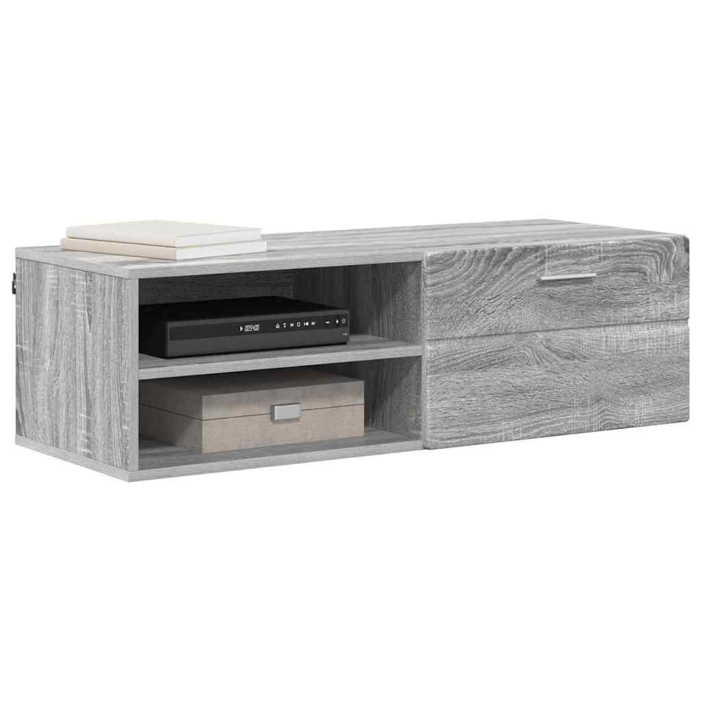 Armadio in Legno con cassetto Grigio Sonoma 100,5 x 39 x 30 cm