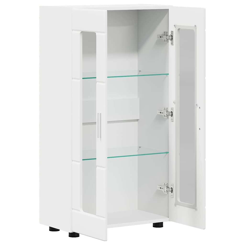 Credenza con porta Bianco 55,5 x 29 x 100 cm Legno multistrato