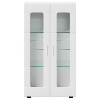 Credenza con porta Bianco 55,5 x 29 x 100 cm Legno multistrato