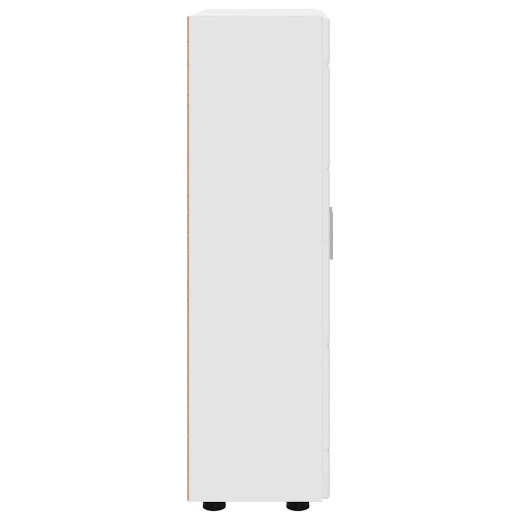 Credenza con porta Bianco 55,5 x 29 x 100 cm Legno multistrato