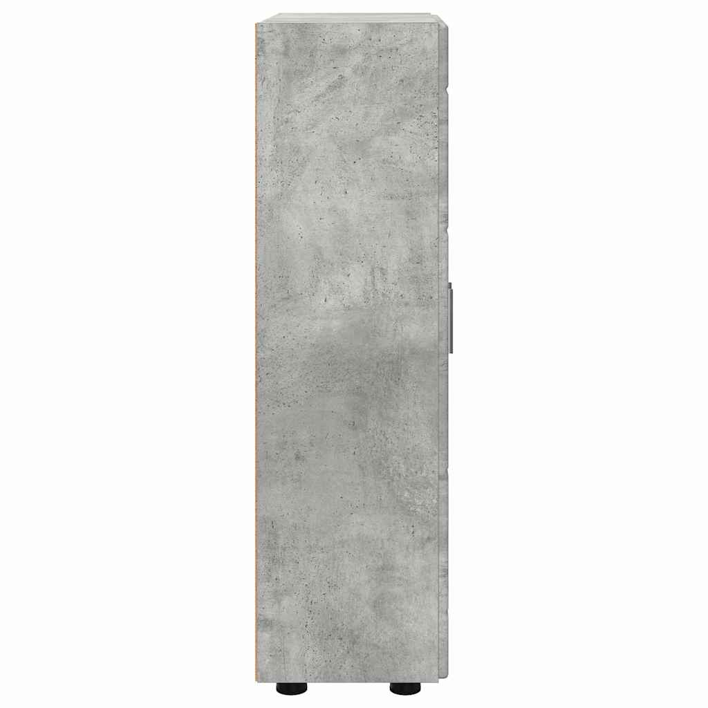 Credenza Grigio cemento 55,5 x 29 x 100 cm Legno multistrato